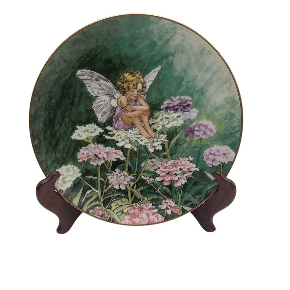 Villeroy‎ & Boch Flower Fairies Candytuft Fairy Collector Plate w/ Stand